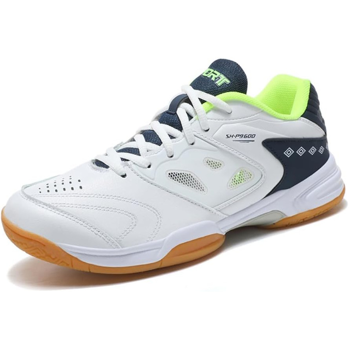 Чоловічі та жіночі гандбольні кросівки. Дихаючі, з антиковзаючою підошвою. Легкі, для змагань та тренувань. Білі, червоні (білий, зелений), 47 EU