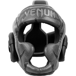 Захисний шолом Venum Elite чорний/камуфляж для боксу та MMA