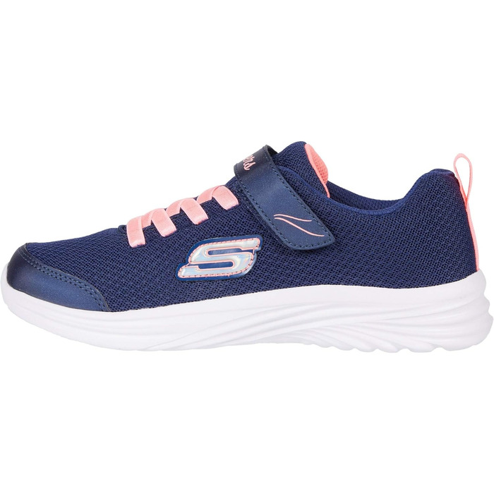 Кросівки Skechers для дівчаток 302450L, розмір 28.5 EU, темно-сині з кораловою обробкою, сітка