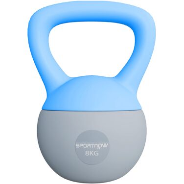 Гантель SPORTNOW Soft Kettlebell 8 кг з нековзким ручним захопленням для дому, фітнесу та силових тренувань