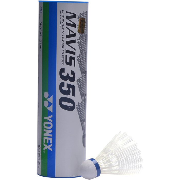 Бадмінтонні волани Yonex Mavis 350, упаковка 6 шт. (M, жовті)