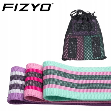Набір фітнес-резисторів Fizyo (рожеві), 3 шт., 80 мм, 8-32 кг