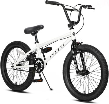Дитячий BMX велосипед AVASTA Freestyle Rubato 20'' білий, для дітей від 5 років, для початківців, кілька кольорів