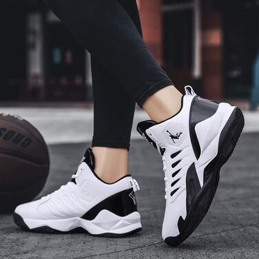 Кросівки баскетбольні чоловічі/жіночі, спортивні, для ходьби, легкі, білі. Зносостійкі, з антиковзкою підошвою, розмір 38 EU