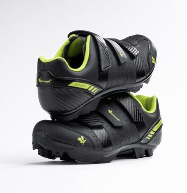 Велосипедні шкарпетки Vemont | для їзди на велосипеді | гірські | зручні | для вулиці | Clip-In-SPD | MTB (41 EU, Чорний)