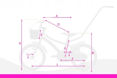 Дитячий велосипед Tabou 16 дюймів, алюмінієвий, багатоколірний, 1 швидкість