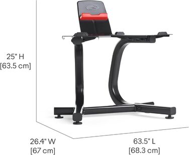 Стійка для гантелей Bowflex з медіа-полицею, стійка для фітнес-аксесуарів