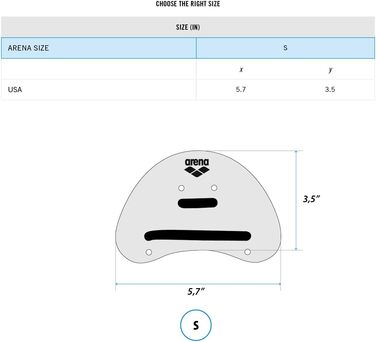 Плавальні тренажери для рук Arena Elite Finger Paddle - аксесуари для басейну, регульовані ремінці, відкрита долоня