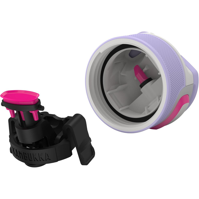 Термос Kambukka Elton Insulated Digital Lavender 600 мл, нержавіюча сталь, герметична термобутилка з кришкою Snapclean, підходить для миття в посудомийній машині, зручна ручка