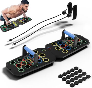 Дошка для віджимань Push Up Board - мультифункціональна дошка для ефективних тренувань м'язів вдома та в залі - аксесуар для спорту, фітнесу, чоловічий фітнес-борд, набір для домашніх тренувань