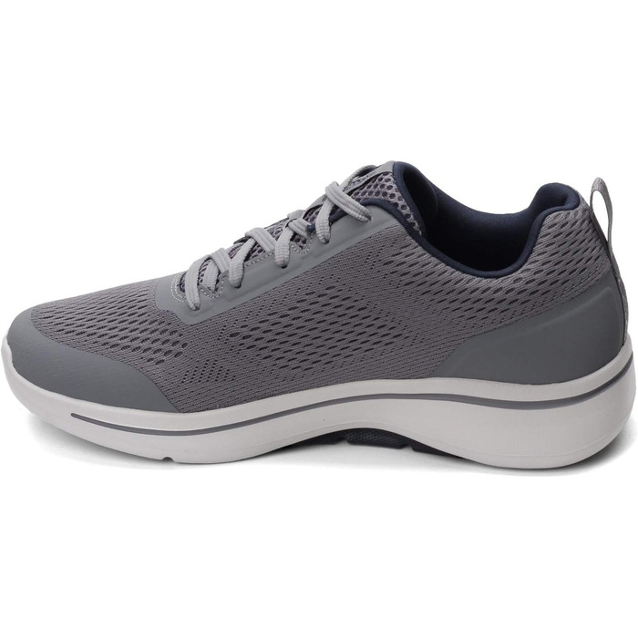 Чоловічі кросівки Skechers Gowalk Arch Fit - спортивні, для ходьби та тренувань, з повітряно-охолоджуваною піною, сірі/темно-сині, 43.5 EU