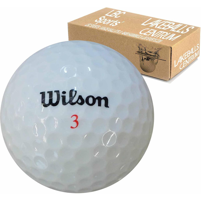 Преміальні гольф-м'ячі Wilson Mix 50 шт, AAAAA, білі, як нові (Lakeballs)