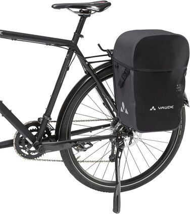 Велосумка Vaude Aqua Back Pro Single 24 л, водонепроникна, задня на багажник, чорна, Німеччина