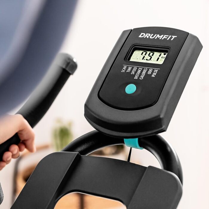 Велотренажер Cecotec DrumFit Indoor 23000 Kosmos Pro: 23 кг маховика, LCD-дисплей, чорний