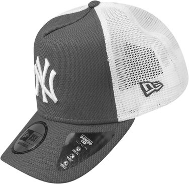 Кепка New Era Mesh Trucker Cap з логотипом New York Yankees, білий/вугільний, універсальний розмір