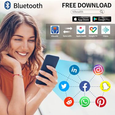 Вага тіла Lepulse F5 з аналізом складу тіла, цифрова вага, смарт-вага для iOS/Android