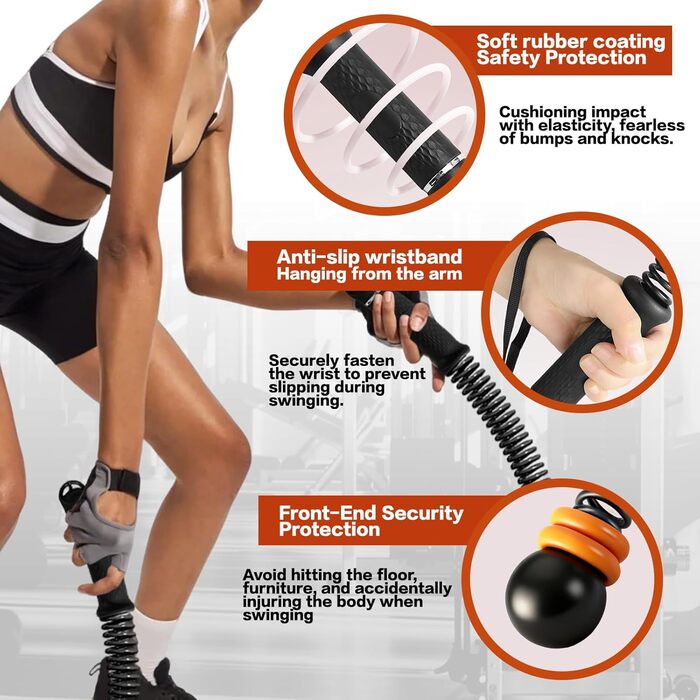 Бойові мотузки Battle Ropes з регульованою довжиною для фітнесу та кросфіту (з сумкою)