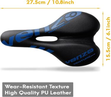 Велосідельний штир Venzo Venture Mountainbike XC білий/синій - зручний підсідельний штир для гірського велосипеда