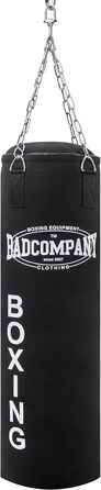 Набір для боксу Bad Company: боксерський мішок 80/100 см з наповненням, сталева ланцюгова підвіска, боксерські рукавички зі штучної шкіри White Tiger