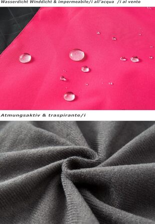 Жіноча водонепроникна куртка-дощовик Softshell для прогулянок та походів з капюшоном, рожева, розмір XL