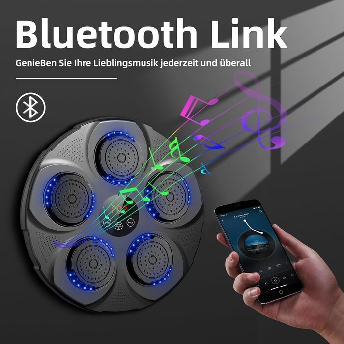 Професійна LED музична бокс-машина HotHands з Bluetooth, 9 режимів, настінна, для дітей та дорослих, для дому та залу