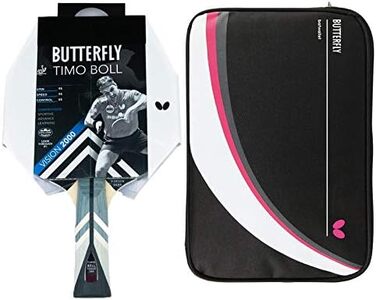 Настільний тенісний ракетка Butterfly Timo Boll Vision 2000, ITTF, для професіоналів, накладка Wakaba, з чохлом