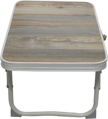 Складаний столик для кемпінгу Homecall зі сталі та MDF-плити, 56 x 34 x 24 см