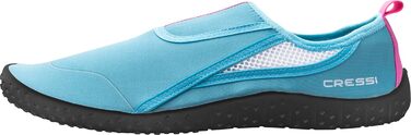 Взуття CRESSI Kiwi - унісекс, для водного спорту та прогулянок у вологих умовах, море, пляж. Кольори: блакитний, рожевий, чорний. Розмір 41 EU. Підошва чорного кольору.