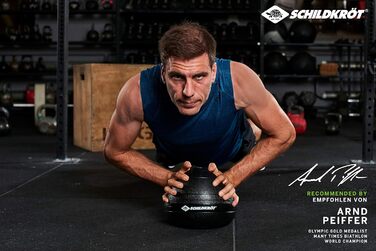 Фітнес м'яч Slamball Schildkröt 3 кг, чорний
