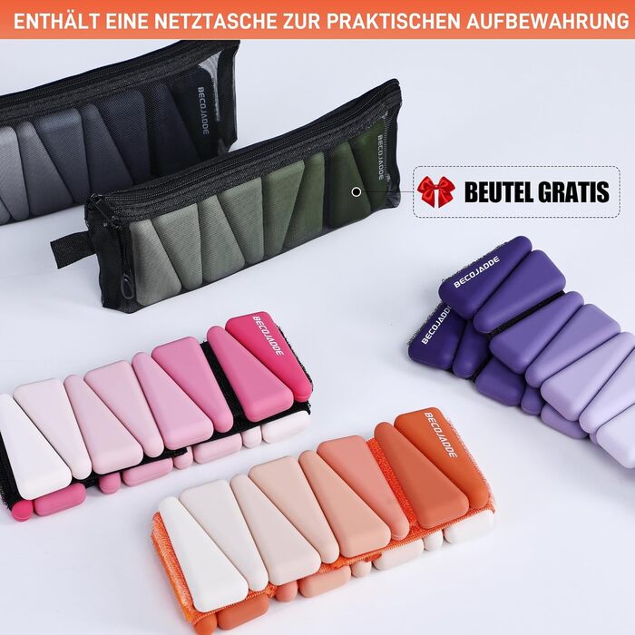 Набір обтяжувачів для ніг та рук BECOJADDE (0.45 кг / 0.9 кг) - для фітнесу, йоги, пілатесу, ходьби, тренувань. Оранжевий колір.