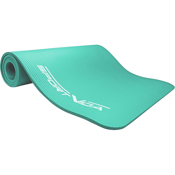 Килимок для йоги SportVida з нековзким покриттям, NBR, 180 x 60 x 1 см - для дому, з сумкою, фітнес-килимок, 2 розміри, 6 кольорів