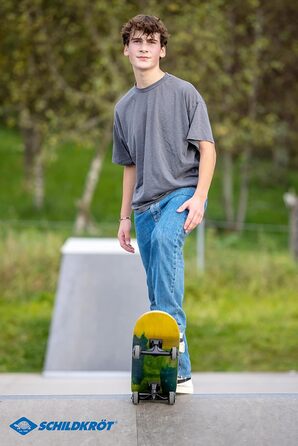 Скейтборд SCHILDKRÖT BIGFLIP 31'' Splash, 7-шарова північно-східна кленова дошка, підшипники ABEC9, Fun Sports