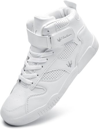 Чоловічі бігові кросівки хай-топ, трекінгові черевики, фітнес-кросівки, білі, 44 EU