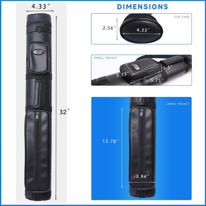 Чохол для бильярдних київ GSE Games & Sports Expert 2x2 Deluxe (Чорний, Овальний)