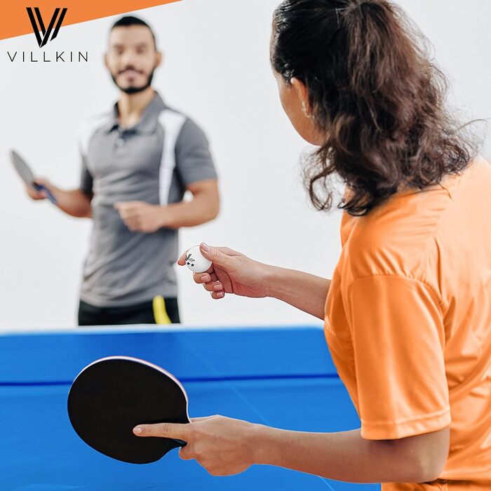 Набір тенісних м'ячів Villkin 3 зірки 40+ 24 шт. - довговічні м'ячі для пінг-понгу, ігри та змагань