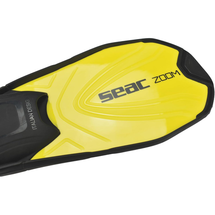 Ласти SEAC Zoom для дорослих та дітей для плавання та снорклінгу, жовті, 39-41