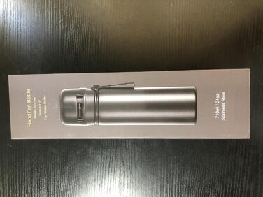 Спортивна термобутилка HandFan 710 мл, нержавіюча сталь, BPA Free, герметична, для води та напоїв з газом, для велоспорту, школи та фітнесу, синя