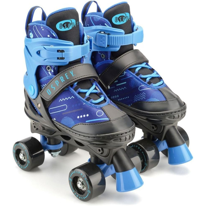 Дитячі ролики Osprey Surge, регульовані ролики Quad, для хлопчиків та дівчаток від 5 років, блакитні, розміри S (UK 12-2, EU 31-34)