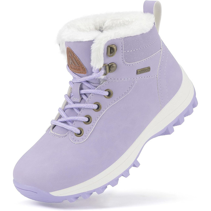 Дитячі зимові черевики Mishansha для хлопчиків та дівчаток, теплі, водонепроникні, снігоступи (36 EU, фіолетові)