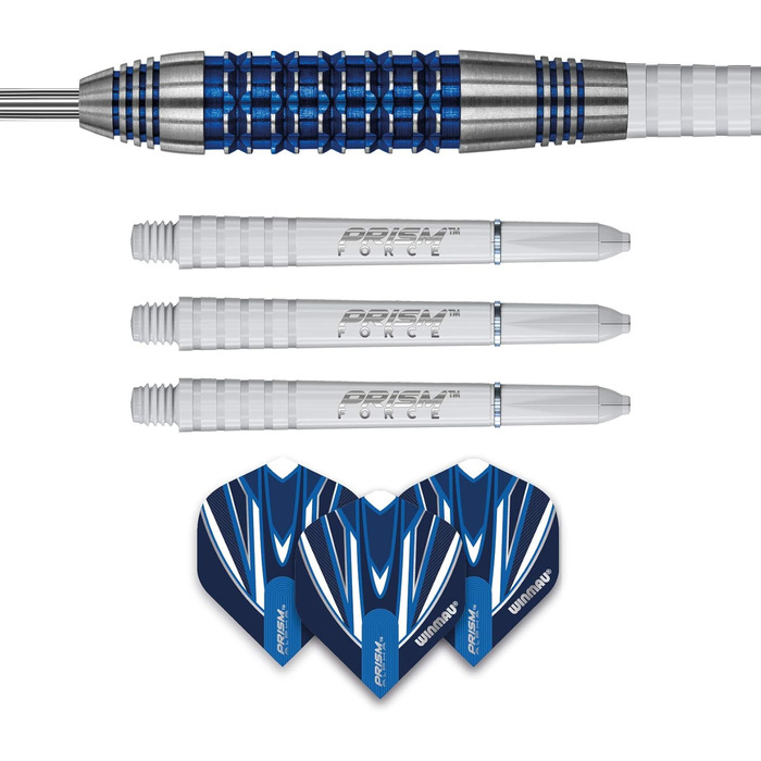 Професійні дротики WINMAU Andy Fordham, 24 г, вольфрамові, сталевий наконечник, набір з оперенням та держателями, спеціальна серія