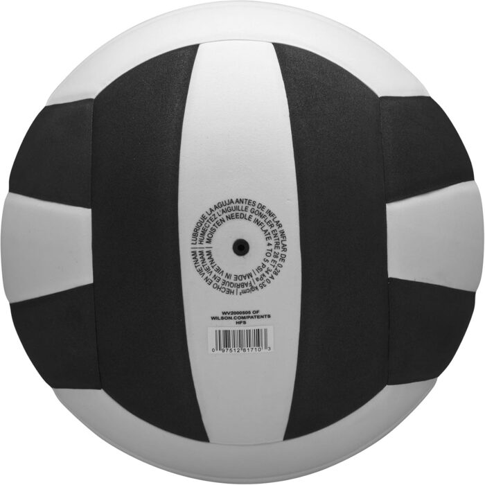 М'яч для волейболу Wilson Pro Tour (внутрішній), офіційний розмір, чорно-білий