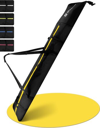 Чохол для лиж STYNGARD KITZBÜHEL (2 пари) - XXL, чорно-жовтий, водонепроникний