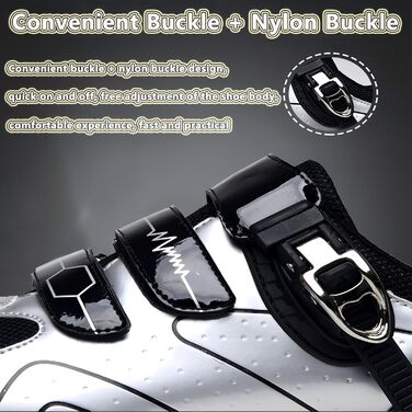 Велосипедні черевики з гумовою підошвою для чоловіків та жінок, унісекс. Підходять для шосе, гірського велосипеда, велоспорту. Дихаючі черевики для їзди на велосипеді, срібного кольору, розмір 42 EU