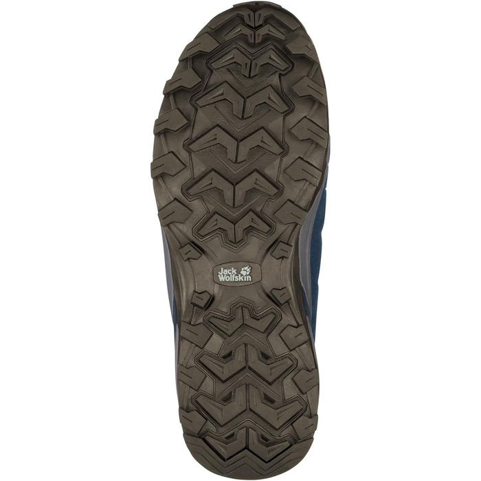 Жіночі трекінгові черевики Jack Wolfskin Refugio Texapore Low, 42.5 EU, темно-синій/сірий