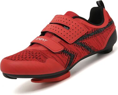 Велотуфлі ULTIANT для їзди в залі та на вулиці, сумісні з Peloton, Look SPD SL Delta, 39.5/40 EU, Rot 4