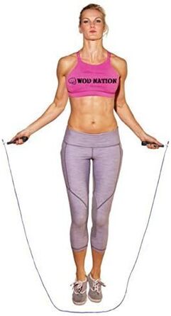 Стрибкова скакалка WOD Nation Speed Jump Rope – для боксу, MMA, фітнесу, рожева
