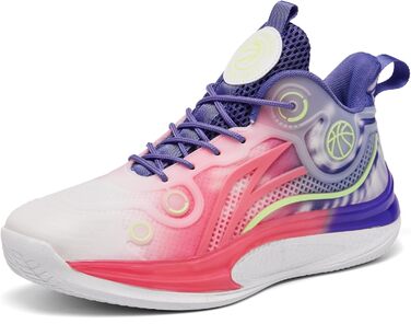 Кросівки баскетбольні для жінок та чоловіків, дихаючі, модні, спортивні, зручні, легкі, з антиковзаючою підошвою, розмір 37.5/38.5 EU, колір Рожевий