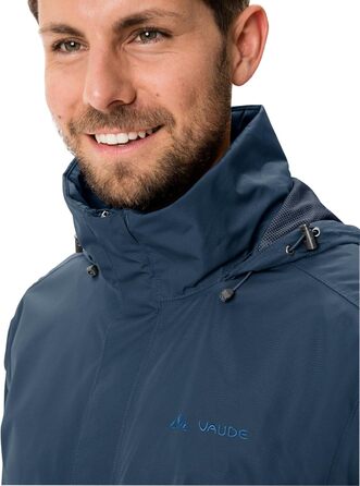 Чоловіча легка вітро- та водонепроникна куртка VAUDE Escape Light Jacket, дихаюча, колір Dark Sea Uni, розмір L