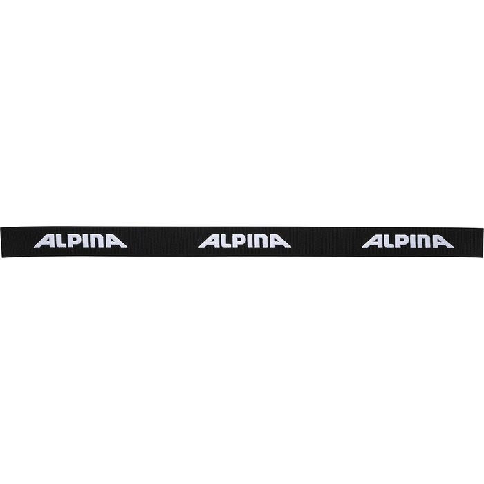 ALPINA Унісекс лижна маска, чорна, універсальний розмір, матова, захист від ультрафіолету