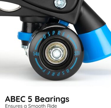 Дитячі ролики Osprey Surge, регульовані ролики Quad, для хлопчиків та дівчаток від 5 років, блакитні, розміри S (UK 12-2, EU 31-34)